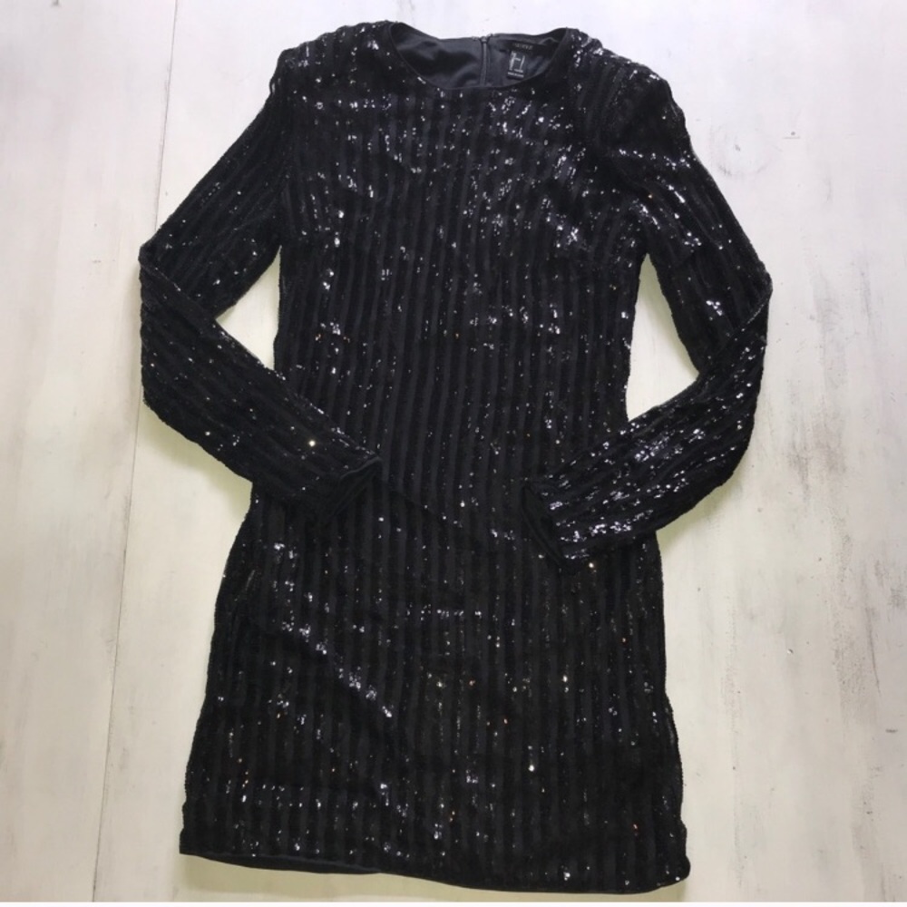 Long Sleeve Sequin Dress
